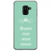TPU0A8PLUS18BOUDERTURQUOISE - Coque souple pour Samsung Galaxy A8-Plus 2018 avec impression Motifs Bouder pour mieux Régner turqu