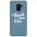 TPU0A8PLUS18DIEUBLEU - Coque souple pour Samsung Galaxy A8-Plus 2018 avec impression Motifs Appelle moi Dieu bleu