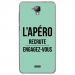 TPU0ALTICES40APEROTURQUOISE - Coque souple pour Altice S40 avec impression Motifs l'apéro recrute turquoise
