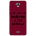 TPU0ALTICES40BORDELIQUEBORDEA - Coque souple pour Altice S40 avec impression Motifs Je ne suis pas bordélique bordeau