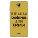 TPU0ALTICES40BORDELIQUEOR - Coque souple pour Altice S40 avec impression Motifs Je ne suis pas bordélique or