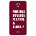 TPU0ALTICES40FUMEUSEBORDEAU - Coque souple pour Altice S40 avec impression Motifs fumeuse et alors bordeau
