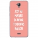 TPU0ALTICES40RAISONROSE - Coque souple pour Altice S40 avec impression Motifs marre d'avoir raison rose