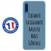 TPU0GALA70GENIALEBLEU - Coque souple pour Samsung Galaxy A70 avec impression Motifs Chiante mais Géniale bleu