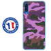 TPU0GALA70MILITAIREROSE - Coque souple pour Samsung Galaxy A70 avec impression Motifs Camouflage militaire rose