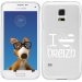TPU0GALS5DRAPBREIZH - Coque Souple en gel transparente pour Galaxy S5 avec impression Motifs drapeau breton I Love Breizh