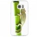 TPU0GALS7CAMELEON - Coque souple pour Samsung Galaxy S7 SM-G930 avec impression Motifs caméleon sur un bamboo