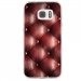 TPU0GALS7CAPITON - Coque souple pour Samsung Galaxy S7 SM-G930 avec impression Motifs effet capitonné bordeau