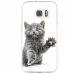 TPU0GALS7CHATYEUXBLEU - Coque souple pour Samsung Galaxy S7 SM-G930 avec impression Motifs chat yeux bleus