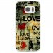 TPU0GALS7LOVEVINTAGE - Coque souple pour Samsung Galaxy S7 SM-G930 avec impression Motifs Love Vintage