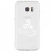 TPU0GALS7TRISKEL - Coque souple pour Samsung Galaxy S7 SM-G930 avec impression Motifs Triskel Celte blanc