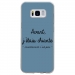 TPU0GALS8CHIANTEBLEU - Coque souple pour Samsung Galaxy S8 avec impression Motifs Avant, j'étais chiante bleu