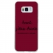 TPU0GALS8CHIANTEBORDEAU - Coque souple pour Samsung Galaxy S8 avec impression Motifs Avant, j'étais chiante bordeau