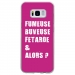 TPU0GALS8FUMEUSEFUSHIA - Coque souple pour Samsung Galaxy S8 avec impression Motifs fumeuse et alors fushia