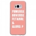 TPU0GALS8FUMEUSEROSE - Coque souple pour Samsung Galaxy S8 avec impression Motifs fumeuse et alors rose
