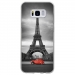 TPU0GALS8PARIS2CV - Coque souple pour Samsung Galaxy S8 avec impression Motifs Paris et 2CV rouge