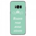 TPU0GALS8PLUSBOUDERTURQUOISE - Coque souple pour Samsung Galaxy S8 Plus avec impression Motifs Bouder pour mieux Régner turquoise