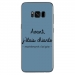 TPU0GALS8PLUSCHIANTEBLEU - Coque souple pour Samsung Galaxy S8 Plus avec impression Motifs Avant, j'étais chiante bleu