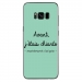 TPU0GALS8PLUSCHIANTETURQUOISE - Coque souple pour Samsung Galaxy S8 Plus avec impression Motifs Avant, j'étais chiante turquoise