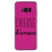 TPU0GALS8PLUSCHIEUSEFUSHIA - Coque souple pour Samsung Galaxy S8 Plus avec impression Motifs Chieuse d'Amour fushia