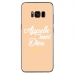 TPU0GALS8PLUSDIEUBEIGE - Coque souple pour Samsung Galaxy S8 Plus avec impression Motifs Appelle moi Dieu beige