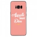 TPU0GALS8PLUSDIEUROSE - Coque souple pour Samsung Galaxy S8 Plus avec impression Motifs Appelle moi Dieu rose