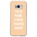TPU0GALS8RAISONBEIGE - Coque souple pour Samsung Galaxy S8 avec impression Motifs marre d'avoir raison beige