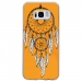 TPU0GALS8REVEORANGE - Coque souple pour Samsung Galaxy S8 avec impression Motifs attrape rêve sur fond orange