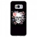 TPU0GALS8SKULLFLOWER - Coque souple pour Samsung Galaxy S8 avec impression Motifs skull fleuri