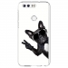 TPU0HONOR8PROCHIENVBLANC - Coque souple pour Honor Honor 8 Pro avec impression Motifs chien à lunettes sur fond blanc