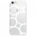 TPU0IPHONE7RONDSBLANCS - Coque souple pour Apple iPhone 7 avec impression Motifs ronds blancs