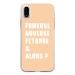 TPU0IPHONEXFUMEUSEBEIGE - Coque souple pour Apple iPhone X avec impression Motifs fumeuse et alors beige