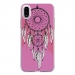 TPU0IPHONEXREVEROSE - Coque souple pour Apple iPhone X avec impression Motifs attrape rêve sur fond rose