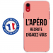 TPU0IPXRAPEROROSE - Coque souple pour Apple iPhone XR avec impression Motifs l'apéro recrute rose