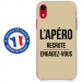 TPU0IPXRAPEROTAUPE - Coque souple pour Apple iPhone XR avec impression Motifs l'apéro recrute taupe