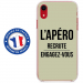 TPU0IPXRAPEROVERT - Coque souple pour Apple iPhone XR avec impression Motifs l'apéro recrute vert