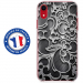 TPU0IPXRARABESQUENOIR - Coque souple pour Apple iPhone XR avec impression Motifs arabesque noir