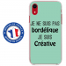 TPU0IPXRBORDELIQUETURQUO - Coque souple pour Apple iPhone XR avec impression Motifs Je ne suis pas bordélique turquoise