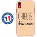 TPU0IPXRCHIEUSEBEIGE - Coque souple pour Apple iPhone XR avec impression Motifs Chieuse d'Amour beige