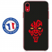 TPU0IPXRDARKROUGE - Coque souple pour Apple iPhone XR avec impression Motifs Dark rouge
