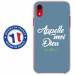 TPU0IPXRDIEUBLEU - Coque souple pour Apple iPhone XR avec impression Motifs Appelle moi Dieu bleu