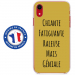 TPU0IPXRGENIALEOR - Coque souple pour Apple iPhone XR avec impression Motifs Chiante mais Géniale or