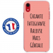 TPU0IPXRGENIALEROSE - Coque souple pour Apple iPhone XR avec impression Motifs Chiante mais Géniale rose