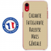 TPU0IPXRGENIALETAUPE - Coque souple pour Apple iPhone XR avec impression Motifs Chiante mais Géniale taupe