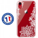TPU0IPXRLACEBLANC - Coque souple pour Apple iPhone XR avec impression Motifs Lace blanc