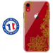 TPU0IPXRLACEGOLD - Coque souple pour Apple iPhone XR avec impression Motifs Lace gold