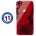 TPU0IPXRLACENOIR - Coque souple pour Apple iPhone XR avec impression Motifs Lace noir