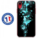 TPU0IPXRPAPILLONSBLEUS - Coque souple pour Apple iPhone XR avec impression Motifs papillons bleus
