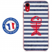 TPU0IPXRPOISSON - Coque souple pour Apple iPhone XR avec impression Motifs squelette poisson