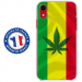TPU0IPXRRASTA - Coque souple pour Apple iPhone XR avec impression Motifs rasta